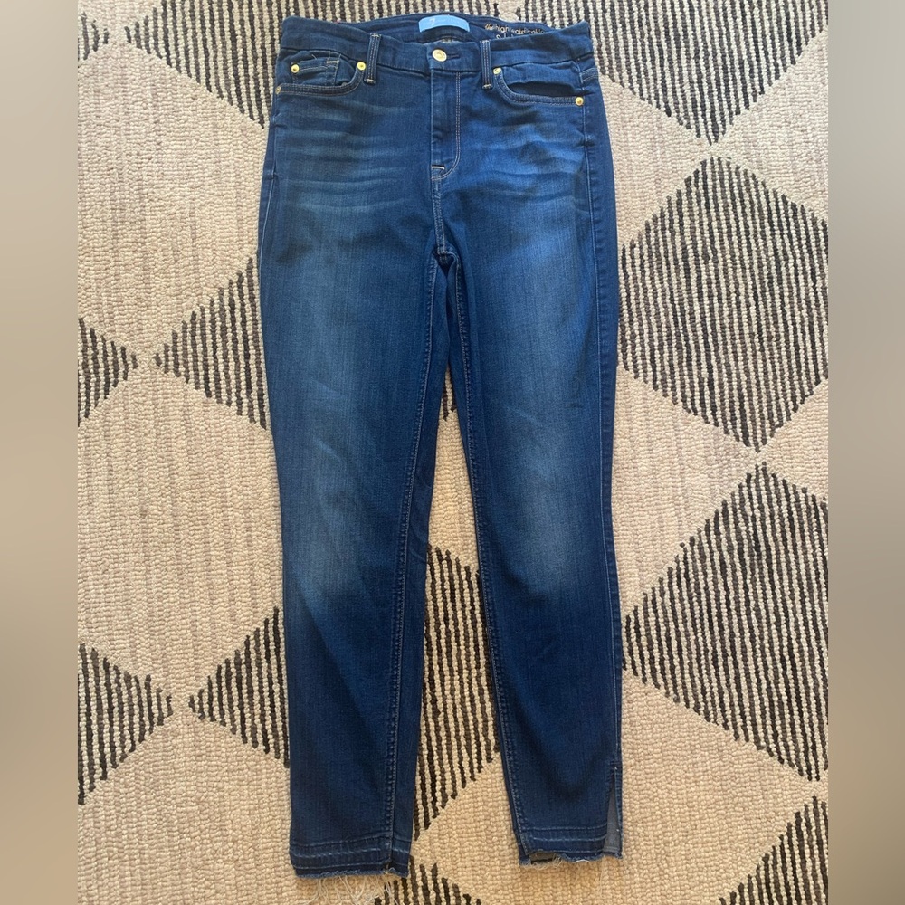 7 For All Mankind “ the High Waist Ankle Skinny” size 28